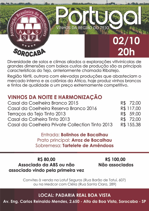 Vinhos Portugueses da Região do Tejo