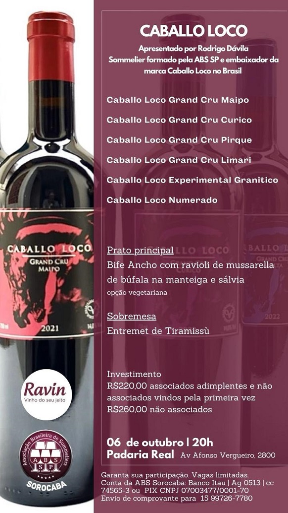 CABALLO LOCO - vinho ícone do Chile e sua expressão nos diferentes terroirs